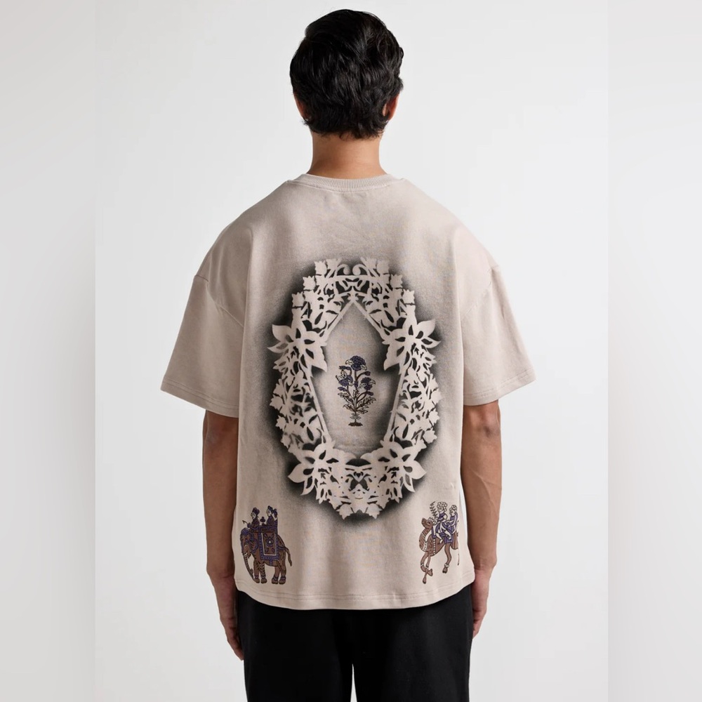 Farak BARAAT Block printed T-Shirt Handmade India Cotton Limited Edition Graphic - Picture 2 of 12